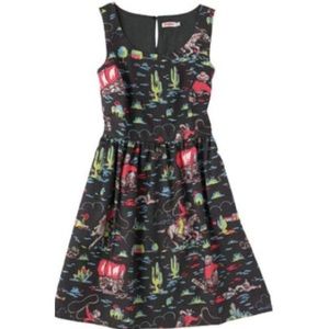 Cath Kidston Cowboy Print Dress UK Sz 8 US Sz 6